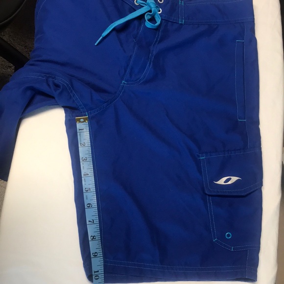 Oxide Royal Blue Polyester Surf Swim Shorts sz 30 - Picture 8 of 8